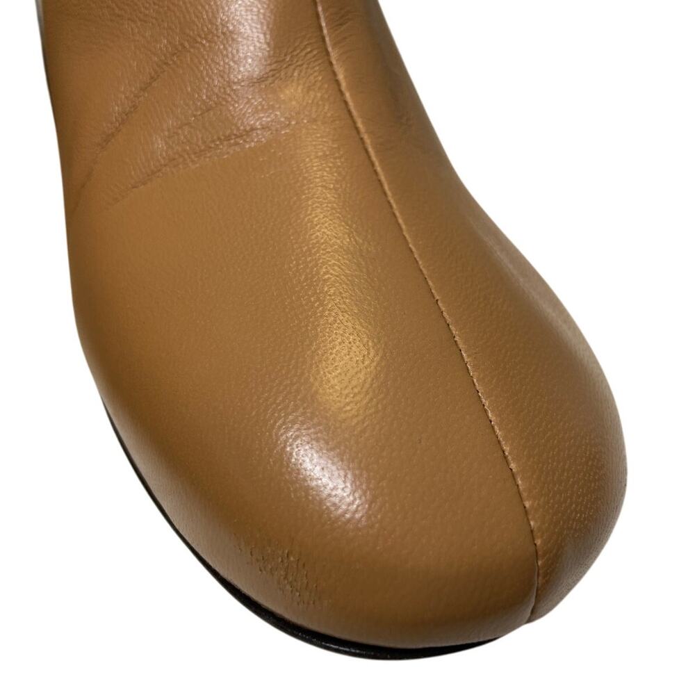 Mansur Gavriel Glove Lambskin Leather Ankle Boots Block Heel Statement Sz 40/10 - Picture 10 of 12